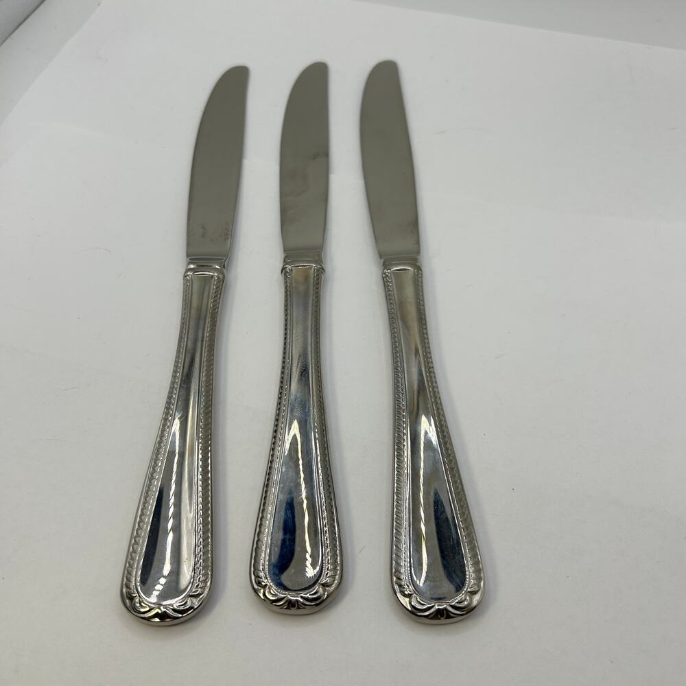 3 Modern Solid Knife Swedish Lodge 9 3/8" Lenox 1/4" Thick
